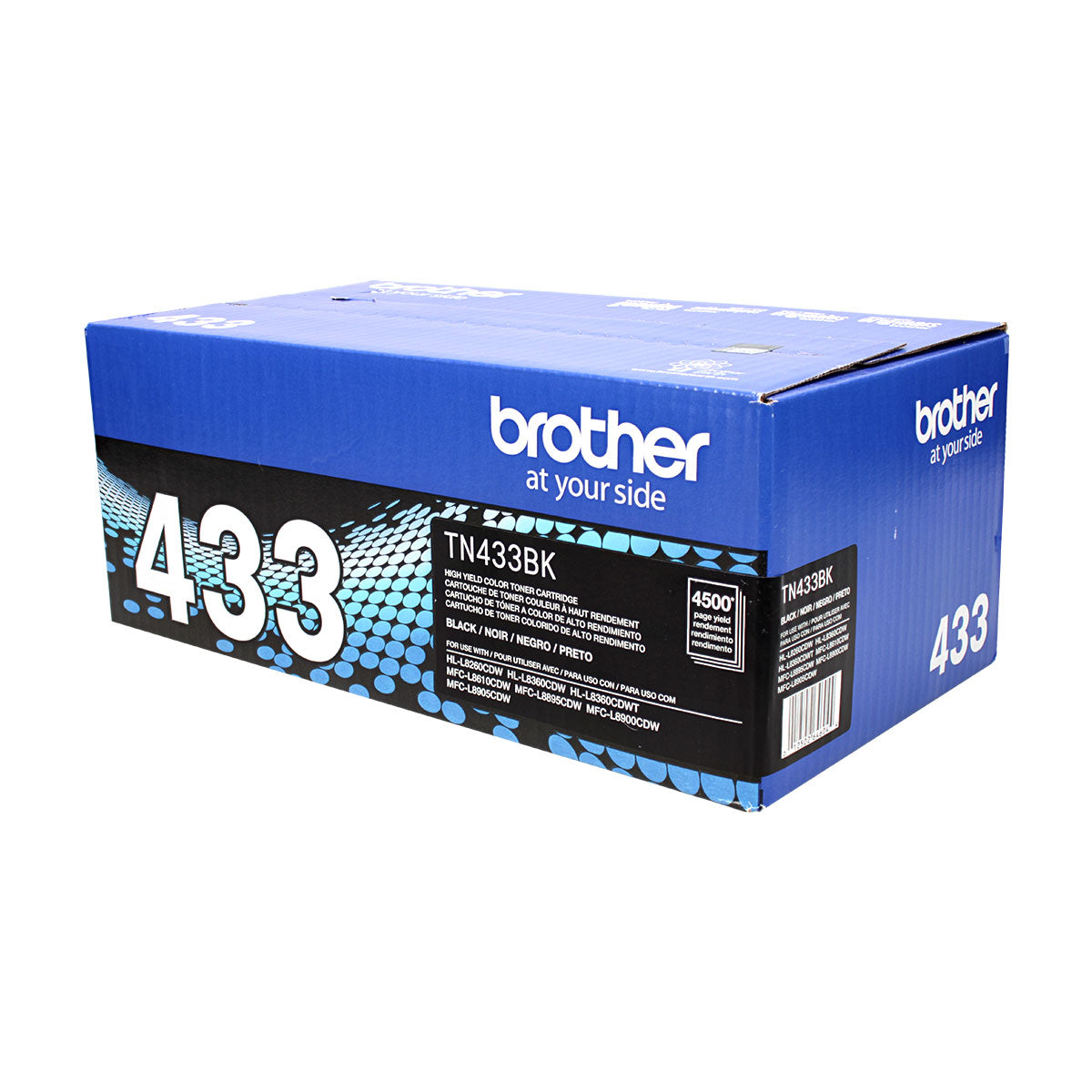 OEM Brother  (TN433BK) Toner Cartridge, Black, 4.5K High Yield