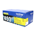 OEM Brother  (TN433Y) Toner Cartridge, Yellow, 4K High Yield