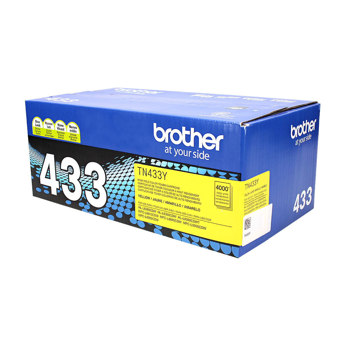 OEM Brother  (TN433Y) Toner Cartridge, Yellow, 4K High Yield