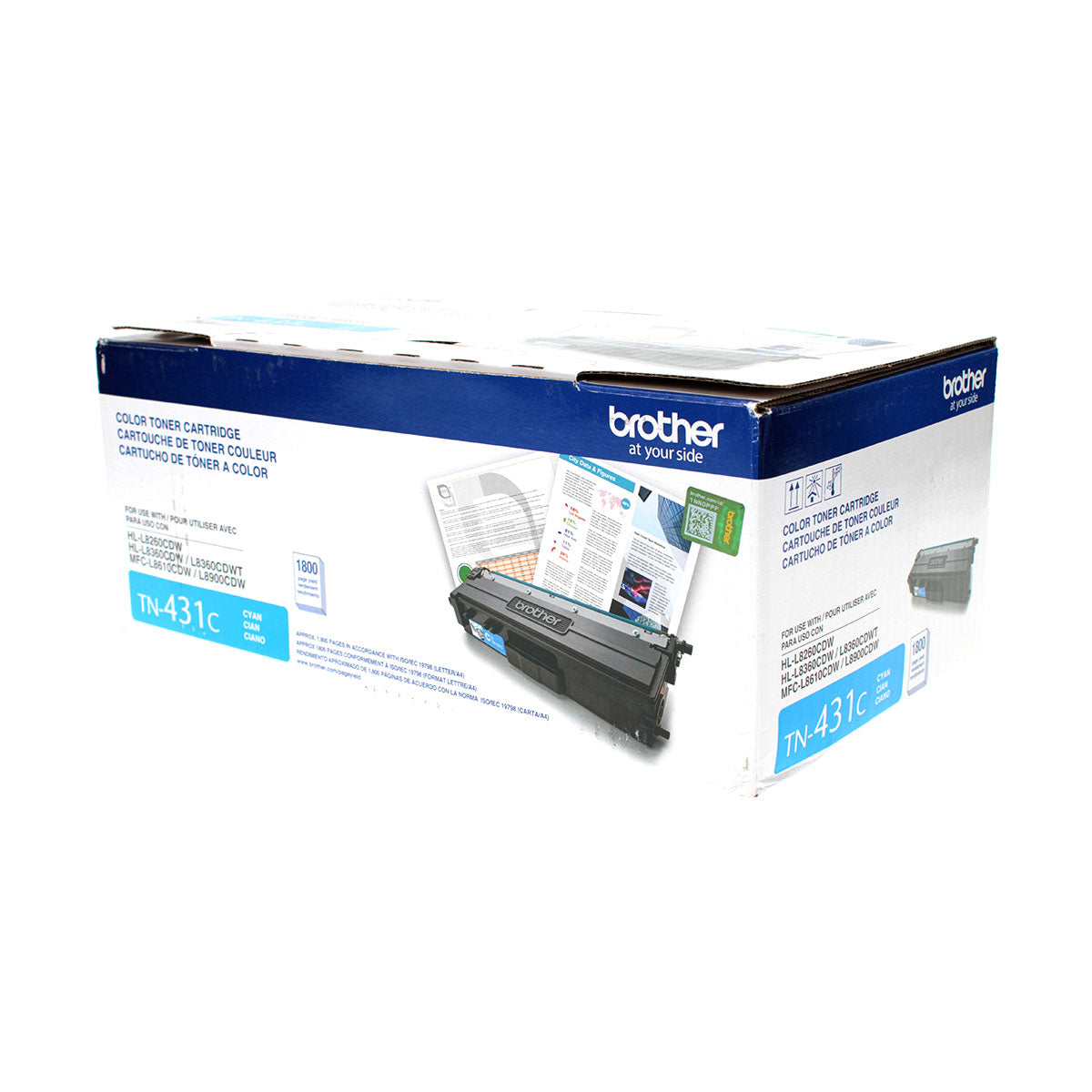 OEM Brother  (TN431C) Toner Cartridge, Cyan, 1.8K Yield
