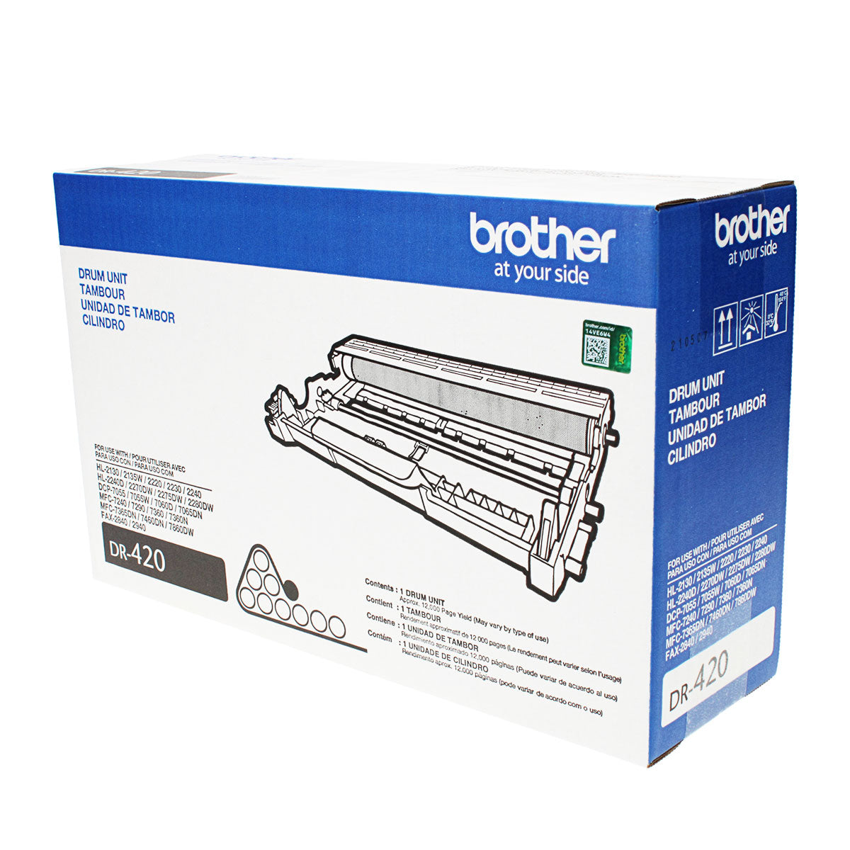 OEM Brother  (DR420) Drum Unit, Black, 12K Yield