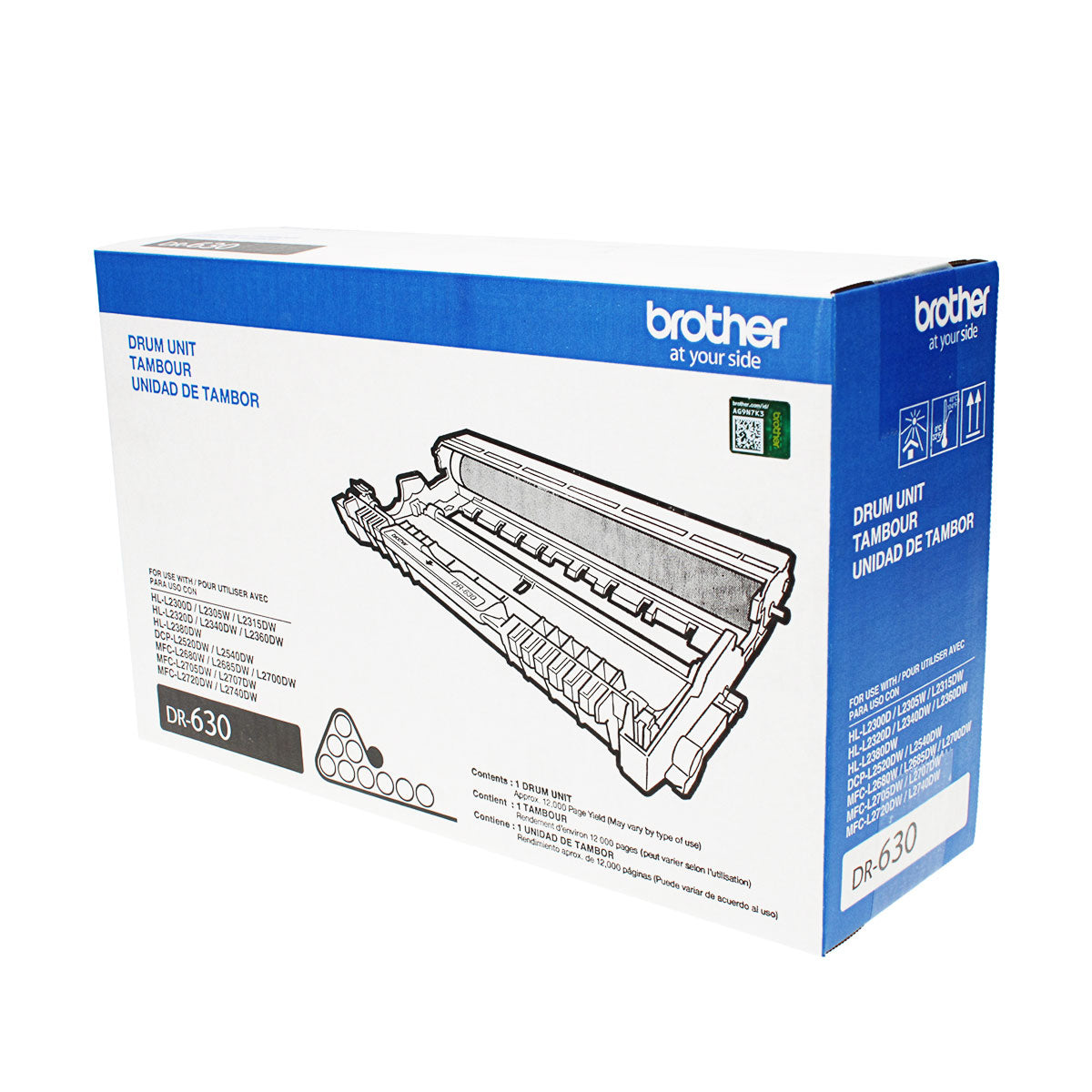 OEM Brother  (DR630) Drum Unit, Black, 12K Yield