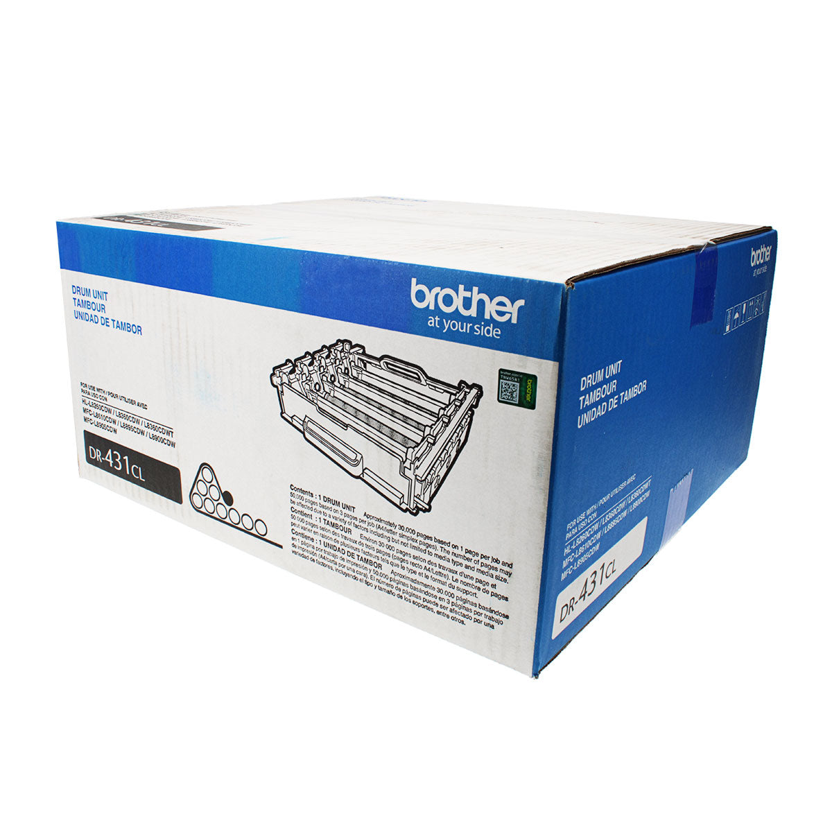 OEM Brother  (DR431CL) Drum Unit, Color, 30K Yield