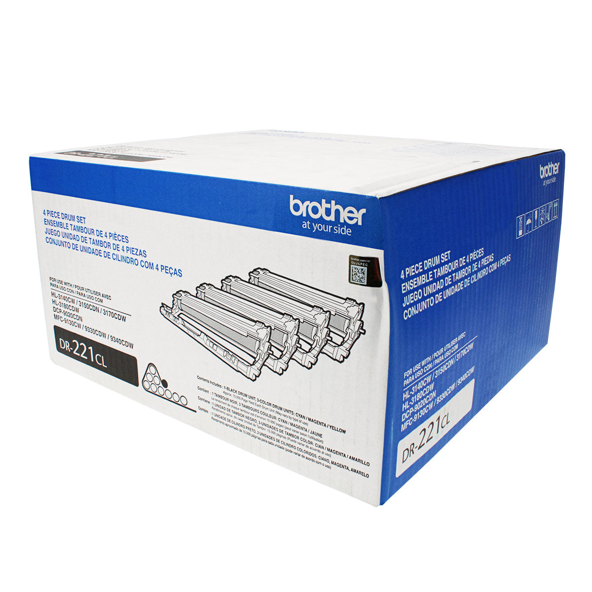 OEM Brother  (DR221CL) Drum Unit, Black, 15K Yield, Color