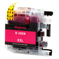 Compatible Brother LC20E (LC20EM) InkJet Cartridge, Magenta, 1200 High Yield