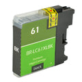 Compatible Brother LC61/LC65 (LC61BK,LC65HYBK) InkJet Cartridge, Black, 1100 High Yield