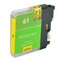 Compatible Brother LC61/LC65 (LC61Y/LC65HYY) InkJet Cartridge, Yellow, 1700 High Yield