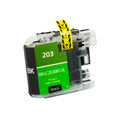 Compatible Brother LC203 XL (LC203BKXL) InkJet Cartridge, Black, 550 High Yield
