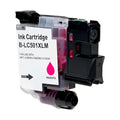 Compatible Brother  LC501XLM Inkjet Cartridge, Magenta, 500 High Yield