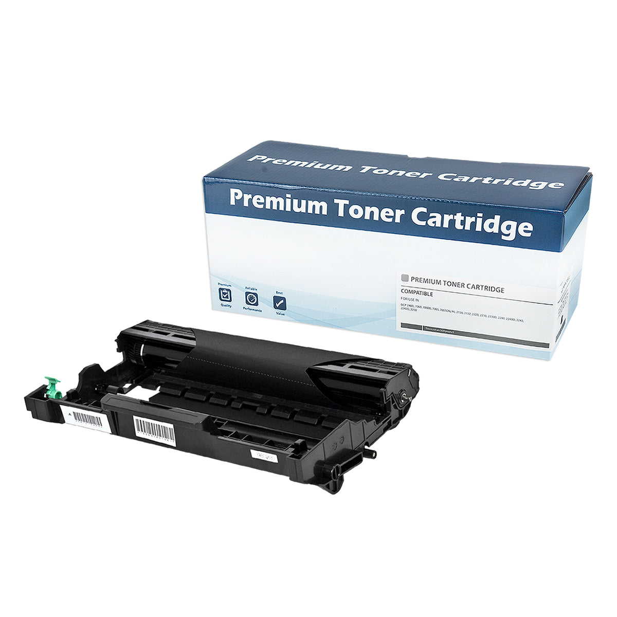 Compatible Brother DR630 (For TN660, TN620) Drum Unit, Black, 12K Yield