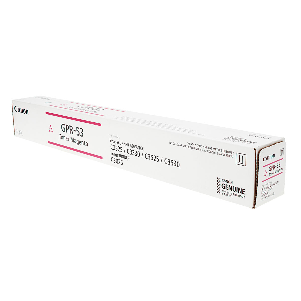 OEM Canon GPR-53 (8526B003) Toner Cartridge, Magenta, 19K Yield