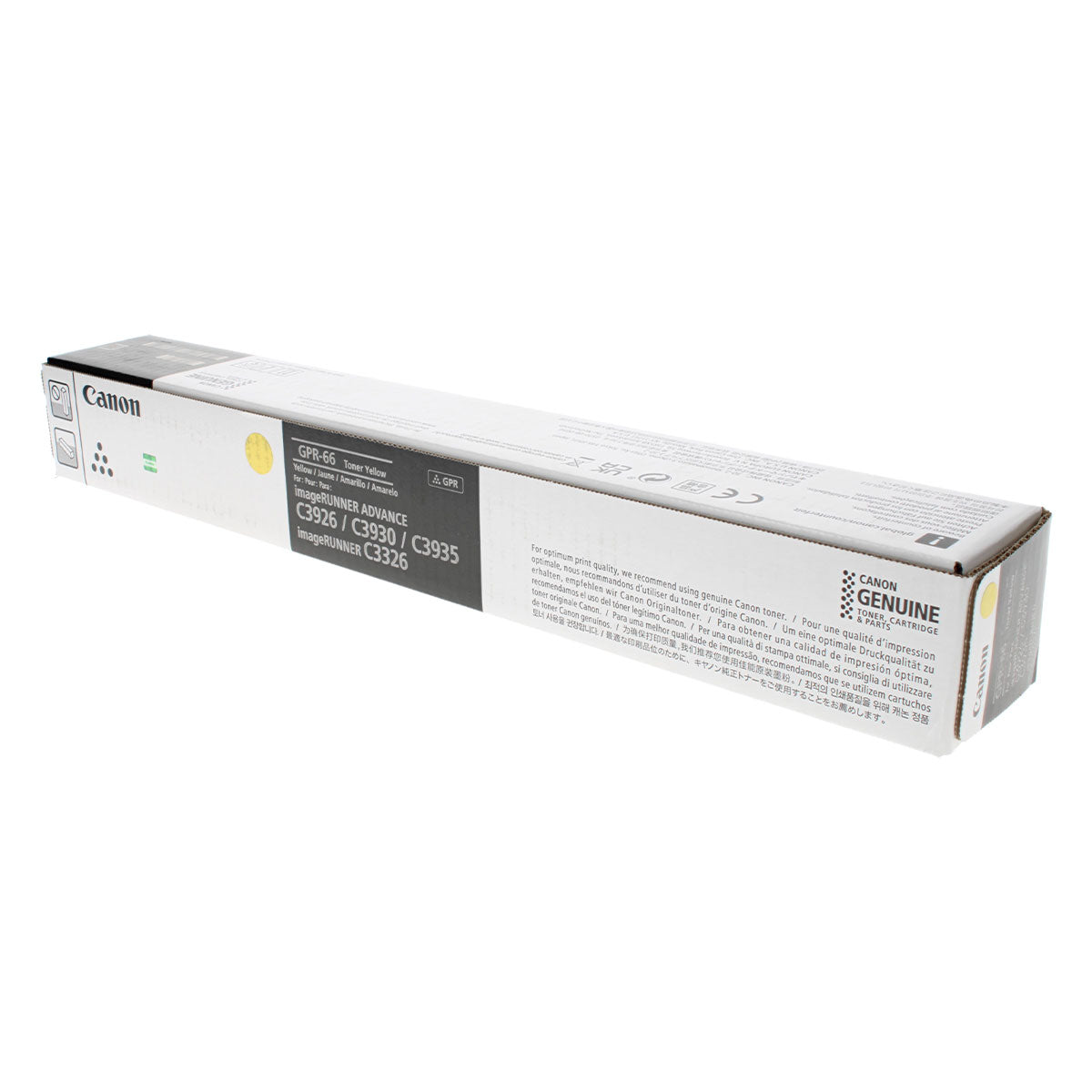OEM Canon GPR-66 (5756C003) Toner Cartridge, Yellow, 25.5K Yield