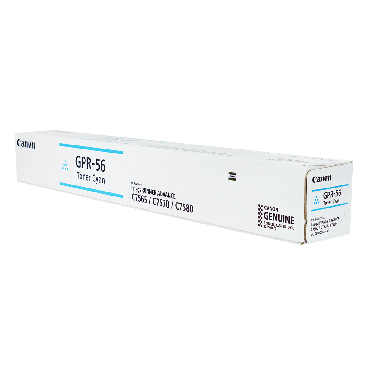 OEM Canon GPR-56 (0999C003) Toner Cartridge, Cyan, 66.5K Yield