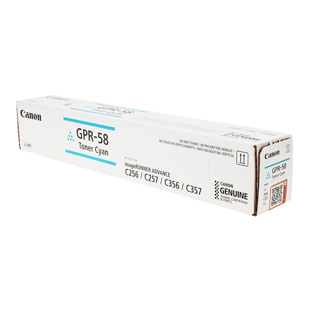 OEM Canon GPR-58 (2183C003) Toner Cartridge, Cyan, 18K Yield