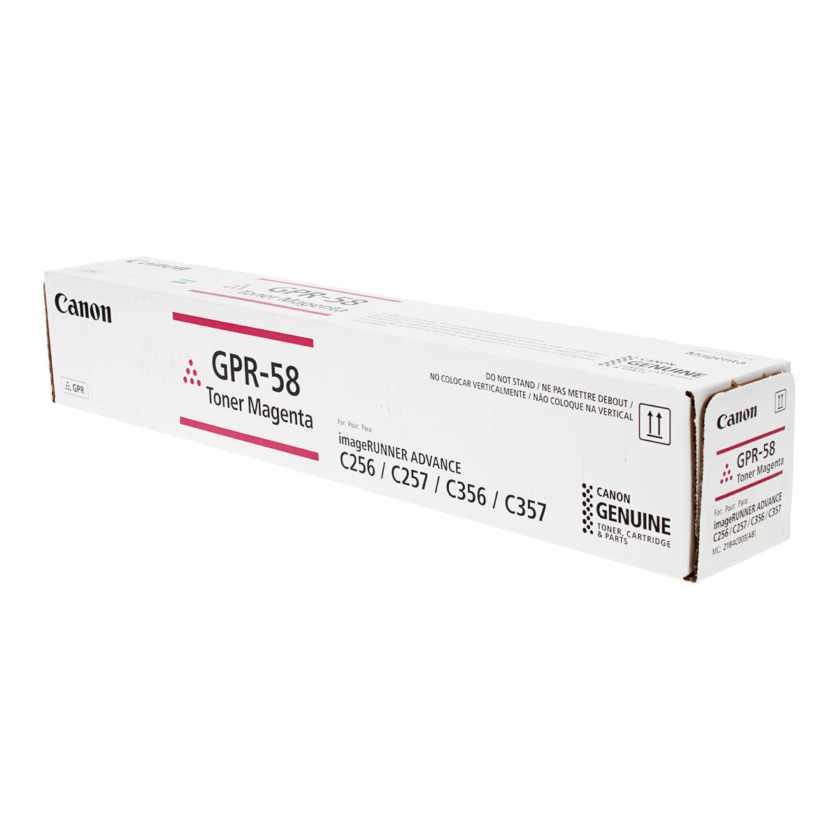 OEM Canon GPR-58 (2184C003) Toner Cartridge, Magenta, 18K Yield