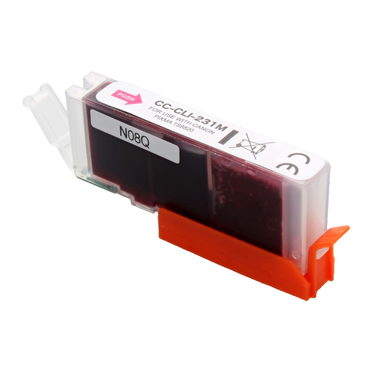 Compatible Canon CLI-231M (6676C001) Inkjet Cartridge, Magenta, 8.5 ML Std Yield
