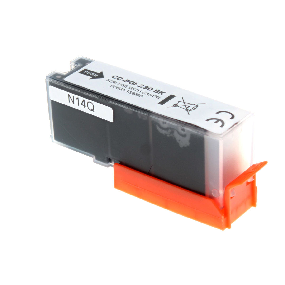 Compatible Canon PGI-230BK (6673C001) Inkjet Cartridge, Pigment Black, 24 ML