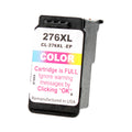 Remanufactured Canon CL-276XL (4987C001) InkJet Cartridge, Tri-Color, 300 High Yield