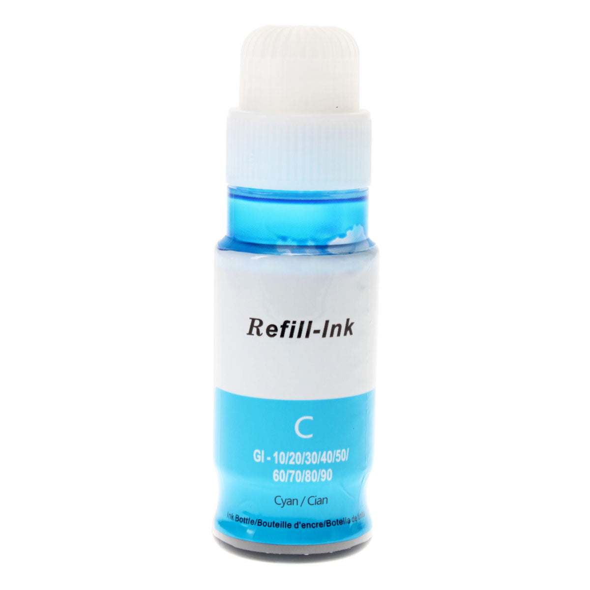 Compatible Canon GI-20 (GI-20C) InkJet Cartridge, Cyan, 70ml