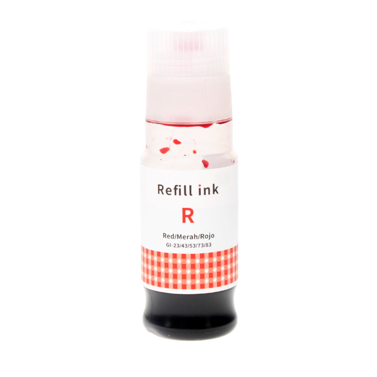 Compatible Canon GI-23R (4714C001) Inkjet Bottle, Red, 70 ML