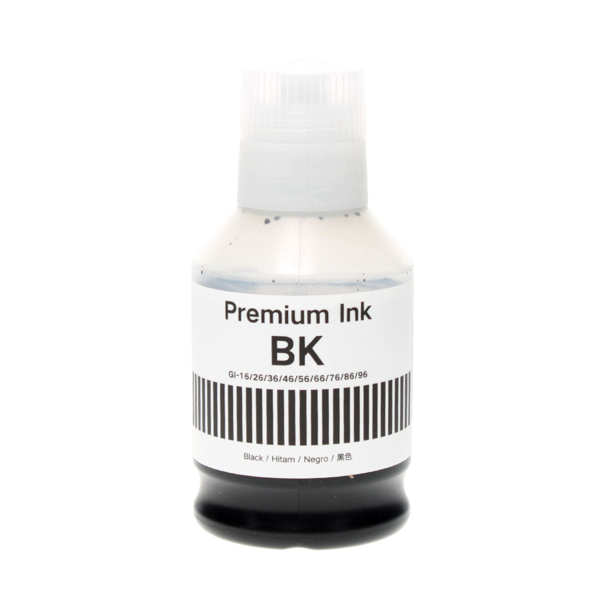 Compatible Canon GI-26BK (4409C001) Inkjet Bottle, Pigment Black, 170 ML