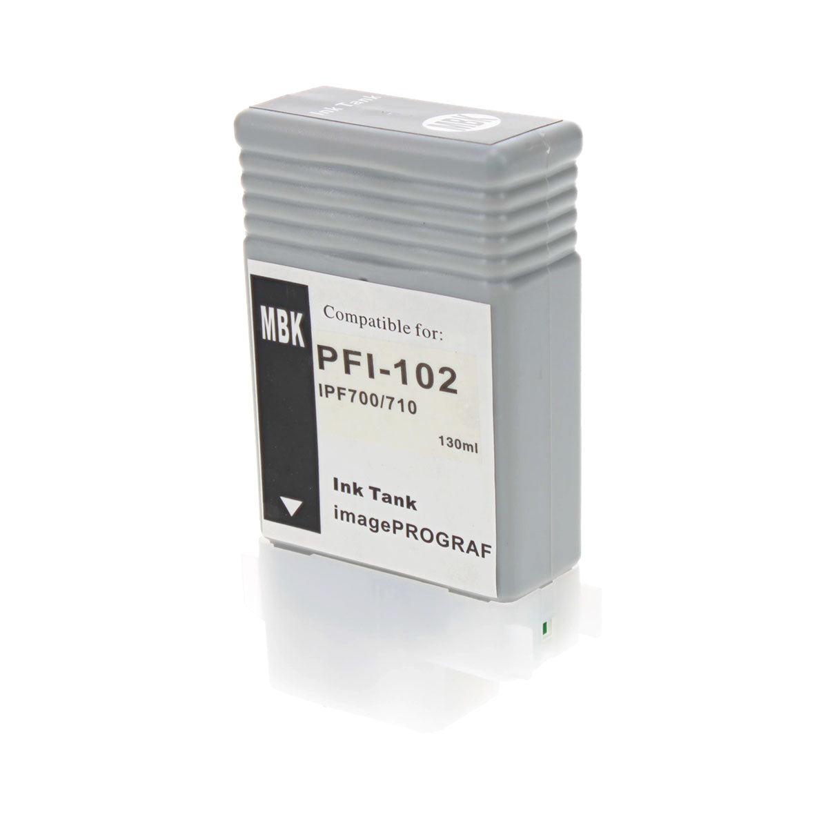 Remanufactured Canon PFI-102MBK Wide Format Ink, Matte Black, 130 ML