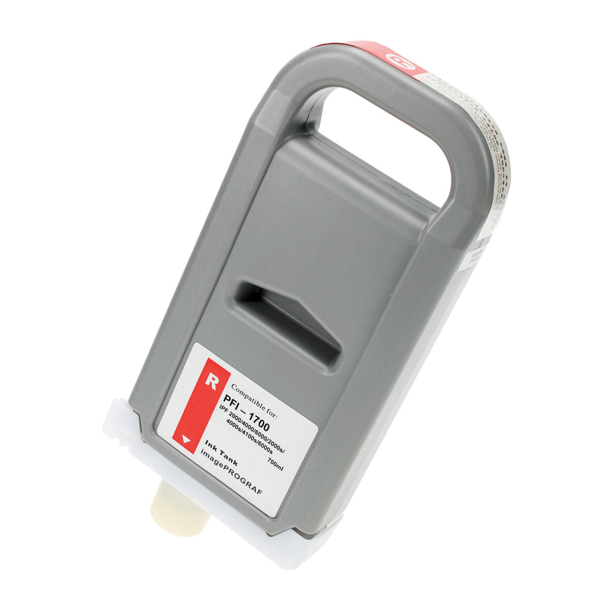 Remanufactured Canon PFI-1700R (0783C001) Wide Format, Red, 700ml