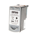 Remanufactured Canon PG-40/PG-50 (0615B002) Inkjet Cartridge, Universal Black, 320 Yield, PG-40/50