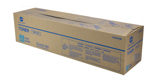 OEM Konica Minolta TN711C (A3VU430) Toner Cartridge, Cyan, 31.5K Yield
