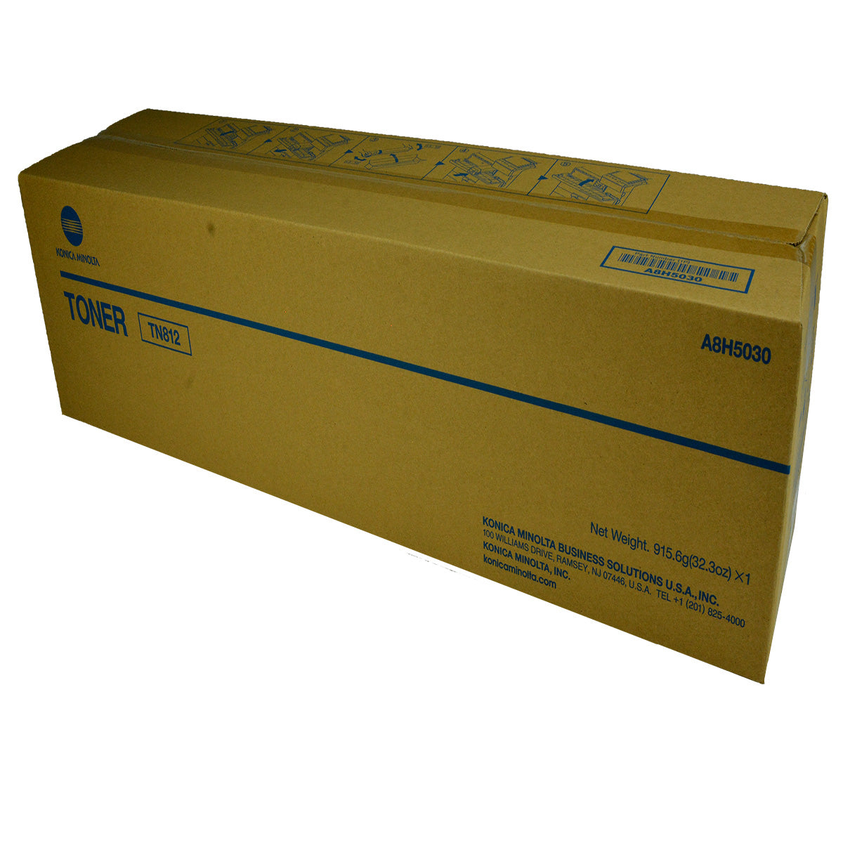 OEM Konica Minolta TN812 (A8H5030) Toner Cartridge, Black, 40.8K Yield
