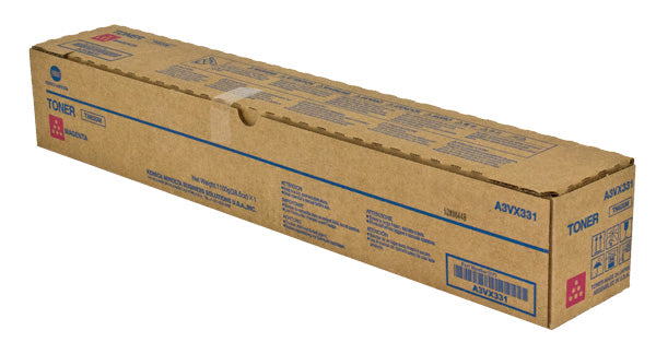 OEM Konica Minolta TN620M (A3VX331) Toner Cartridge, Magenta, 49K Yield