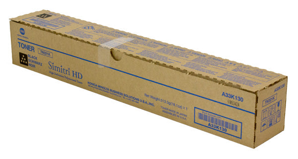 OEM Konica Minolta TN321K (A33K130) Toner Cartridge, Black, 27K Yield