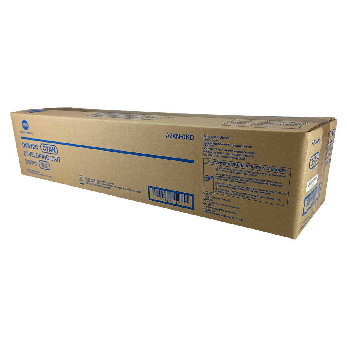 OEM Konica Minolta DV512C (A2XN0KD) Developer Unit, Cyan, 590K Yield