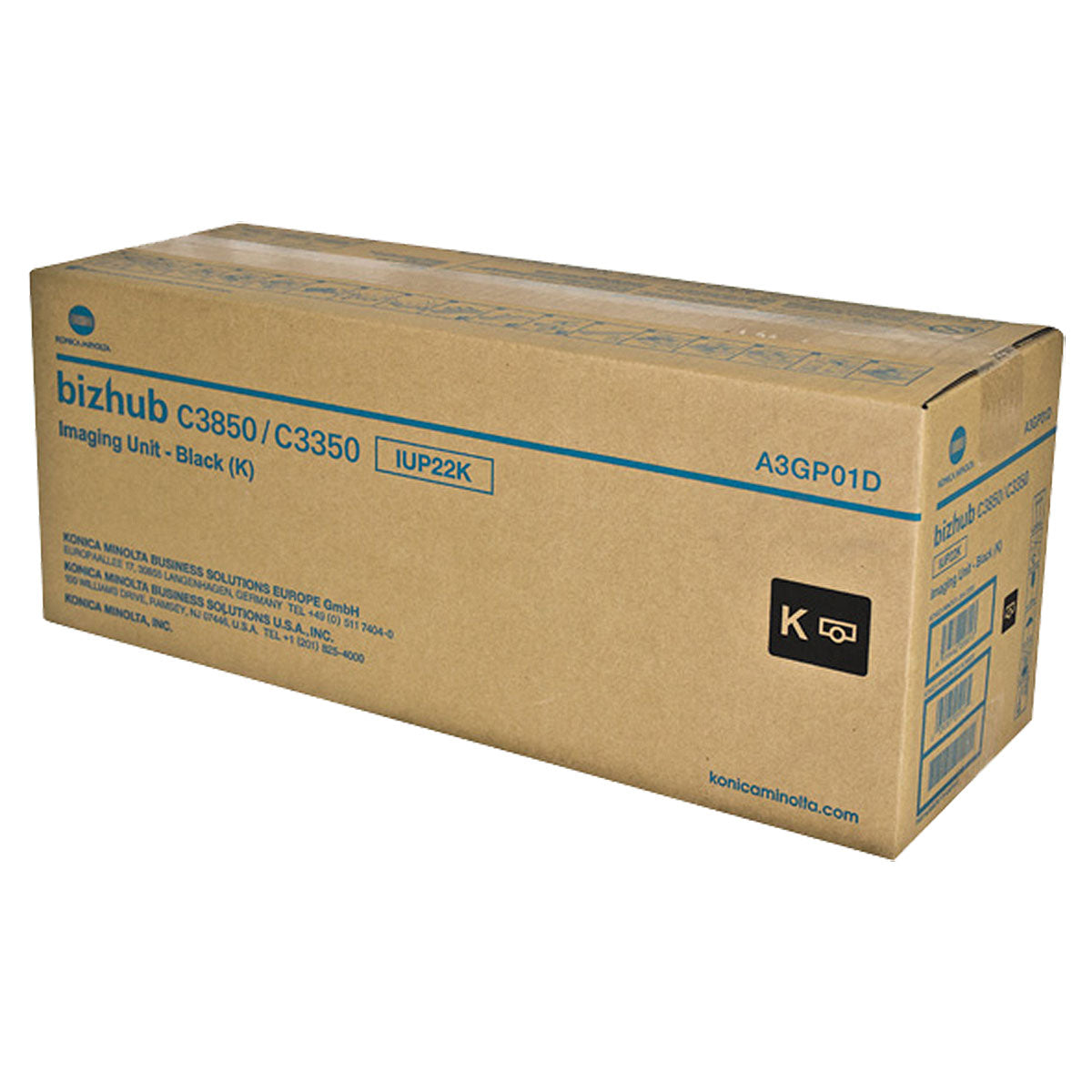 OEM Konica Minolta IUP22K (A3GP01D) Imaging Unit, Black, 60K Yield