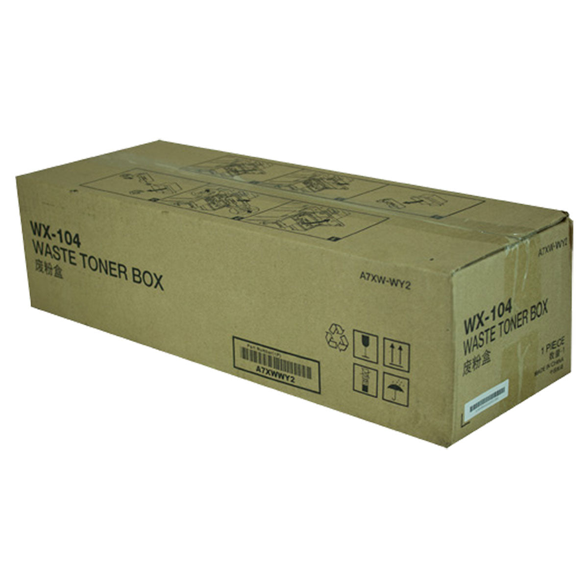 OEM Konica Minolta WX-104 (A7XWWY2) Waste Toner Container, 110K Yield