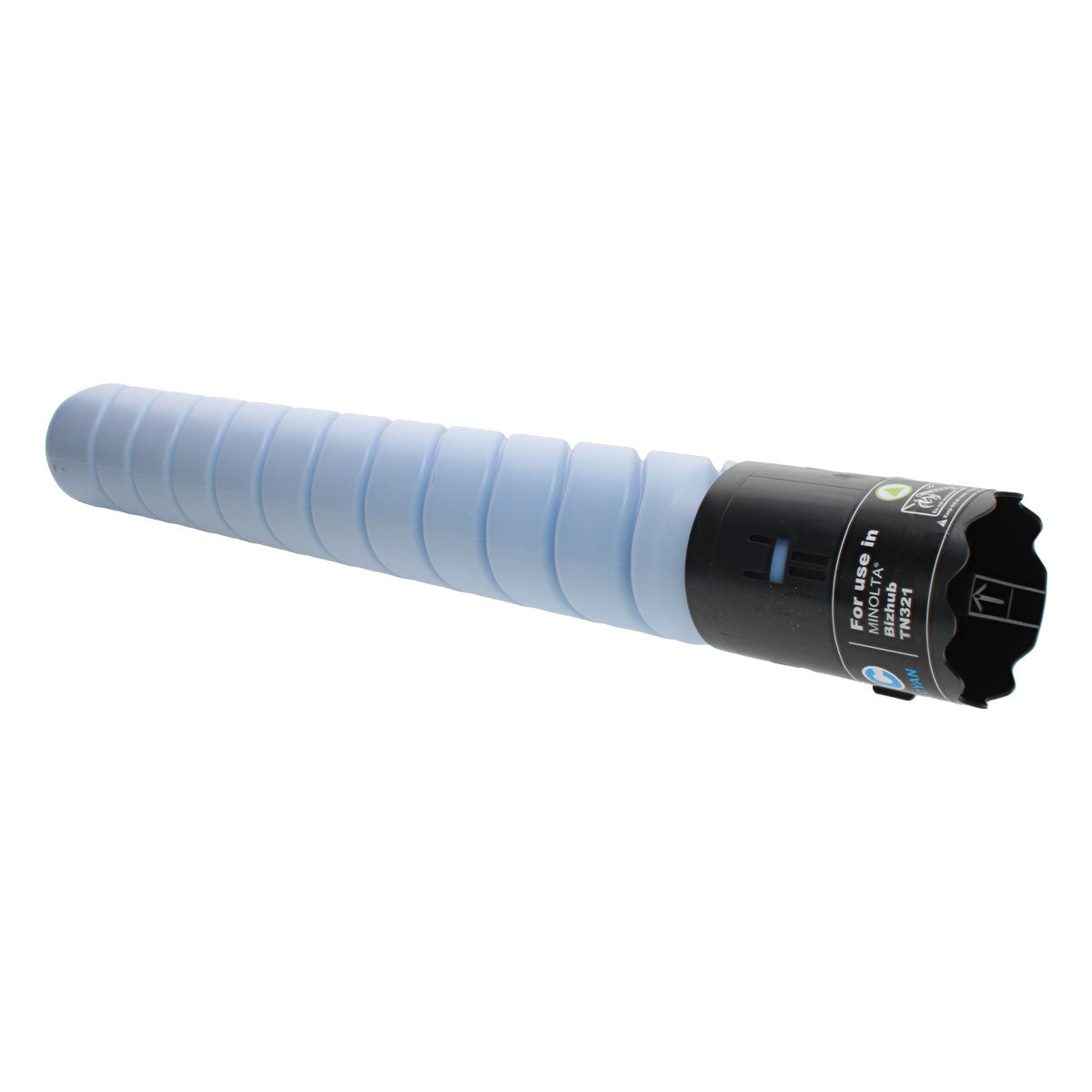Compatible Konica Minolta TN321C (A33K430) Toner Cartridge, Cyan, 24K Yield, TAA Compliant, Made in USA