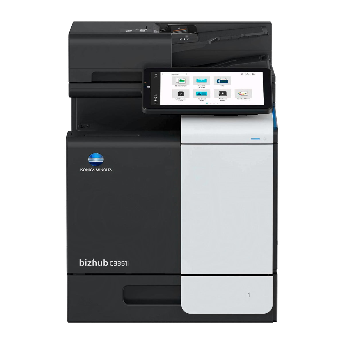 OEM Konica Minolta bizhub C3351i (A93E017) MFP, 35 ppm Color, Print, Copy, Scan, (Fax), Full Yield Toner, K=13K Yield, CMY=9K Yield