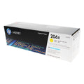 OEM HP 206X (W2112X) Toner Cartridge, Yellow, 2.45K High Yield