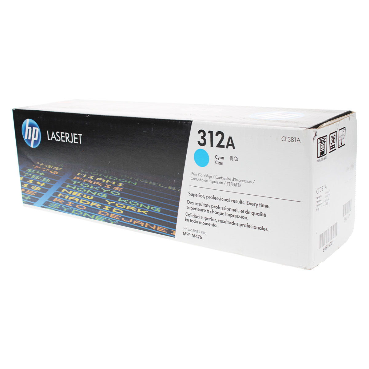 OEM HP 312A (CF381A) Toner Cartridge, Cyan, 2.7K Yield
