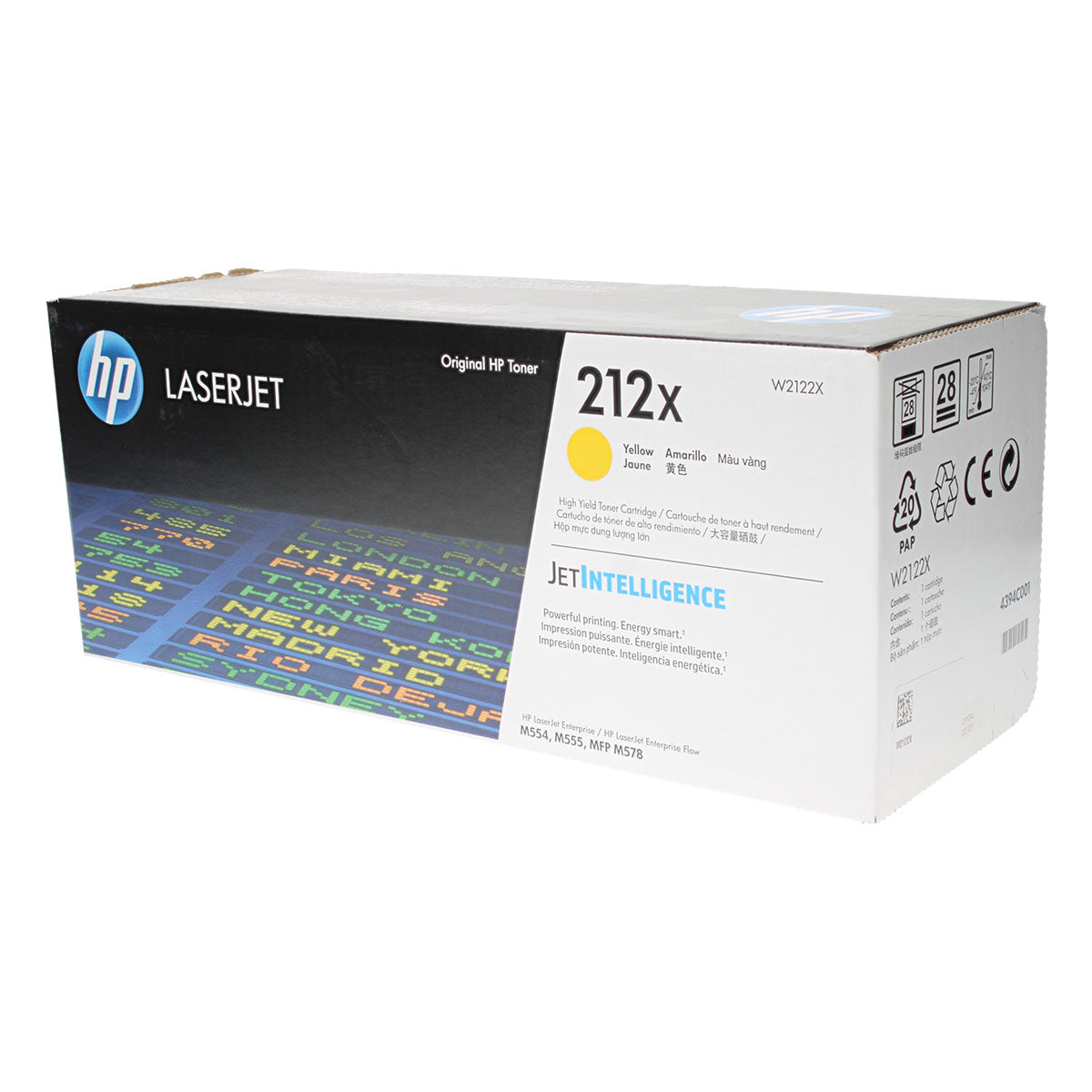 OEM HP  (W2122X) Toner Cartridge, Yellow, 10K Yield