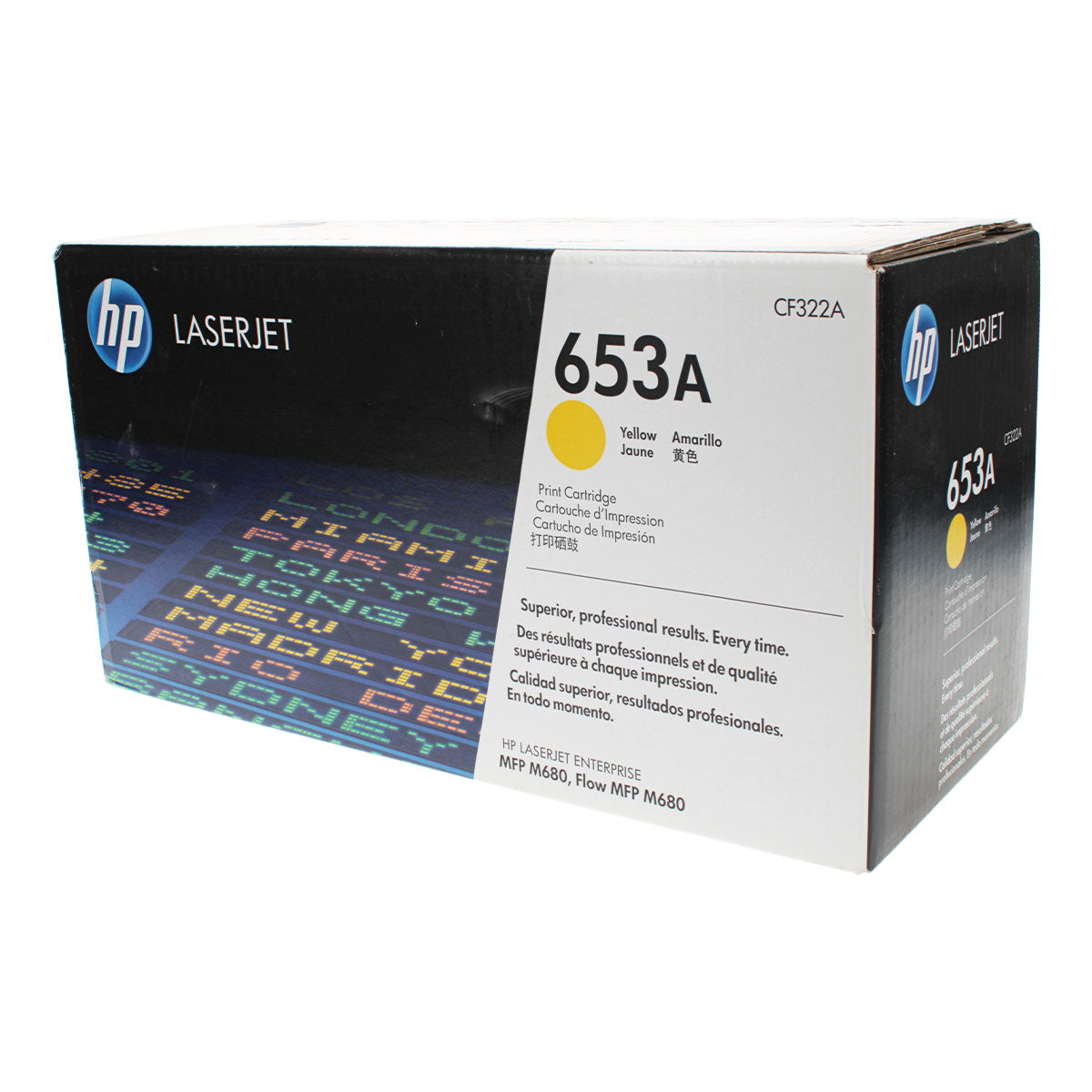 OEM HP 653A (CF322A) Toner Cartridge, Yellow, 16.5K Yield