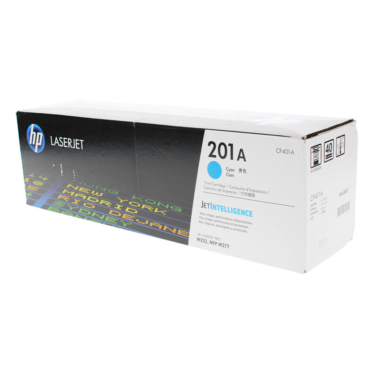 OEM HP 201A (CF401A) Toner Cartridge, Cyan, 1.4K Yield