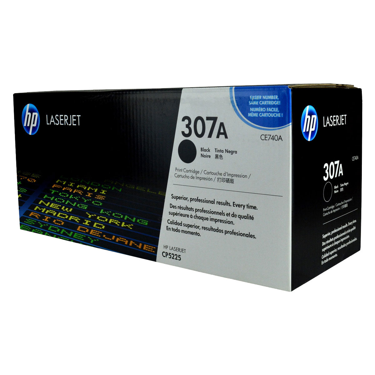OEM HP 307A (CE740A) Toner Cartridge, Black, 7K Yield