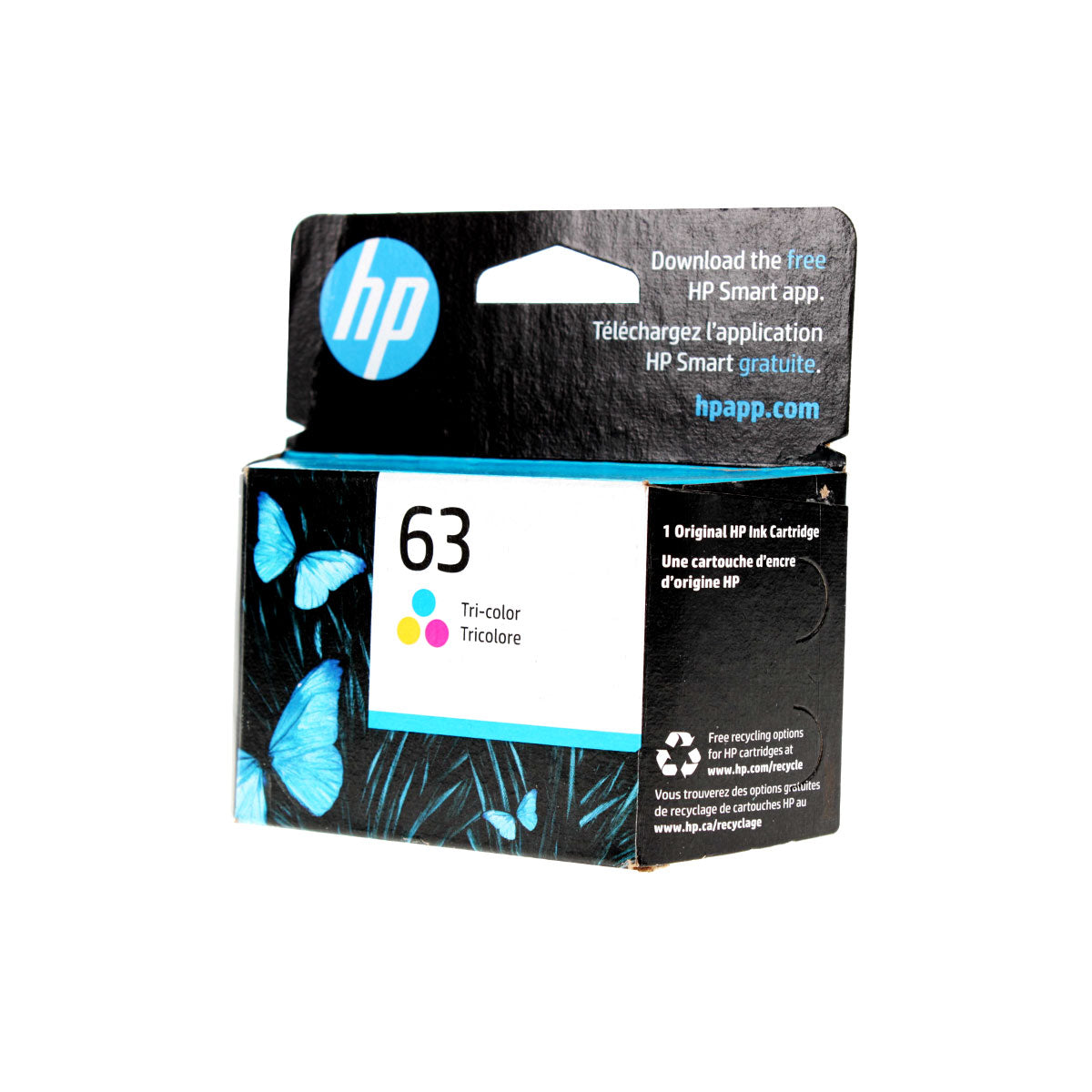 OEM HP 63 (F6U61AN) Inkjet, Color, 165 Yield