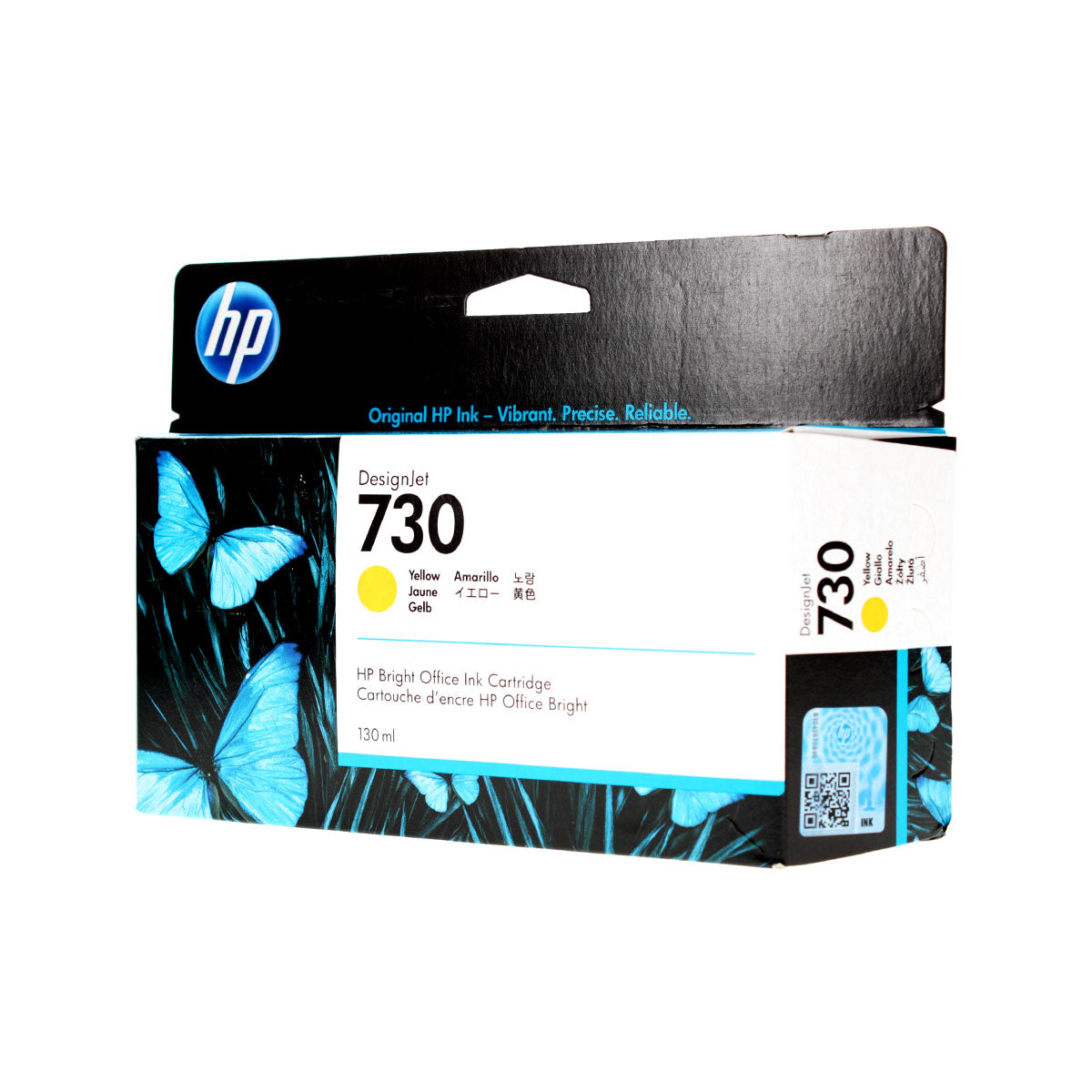 OEM HP 730 (P2V64A) Inkjet, Yellow, 130 Yield