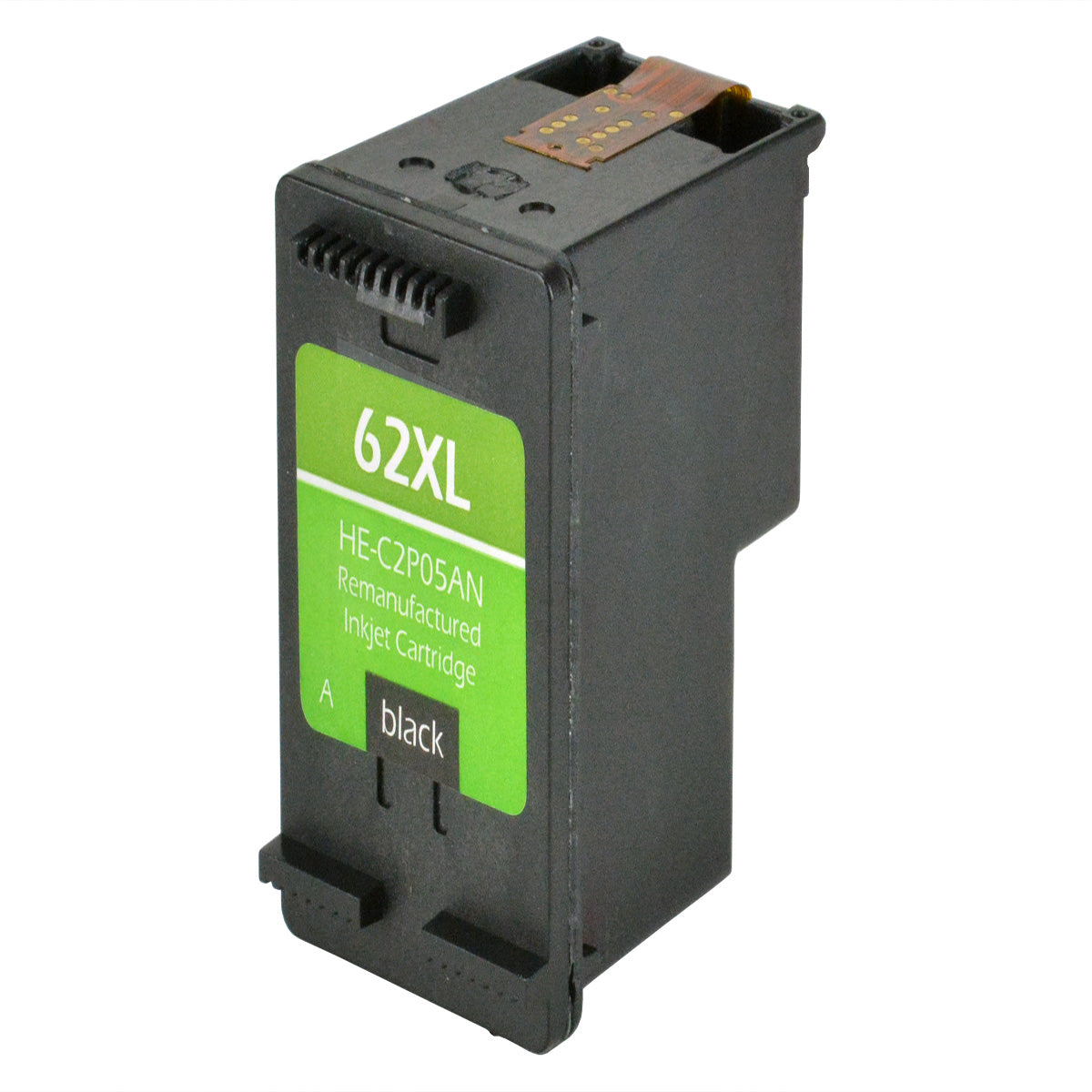Remanufactured HP 62XL (C2P05AN) InkJet Cartridge, Black, 600 High Yield