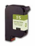 Remanufactured HP 15 (C6615DN) InkJet Cartridge, Black, 42ML