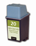 Remanufactured HP 20 (C6614DN) InkJet Cartridge, Black, 600 Yield