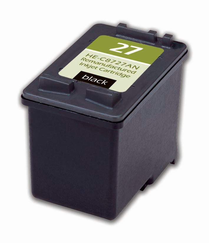 Remanufactured HP 27 (C8727AN) InkJet Cartridge, Black, 285 Yield