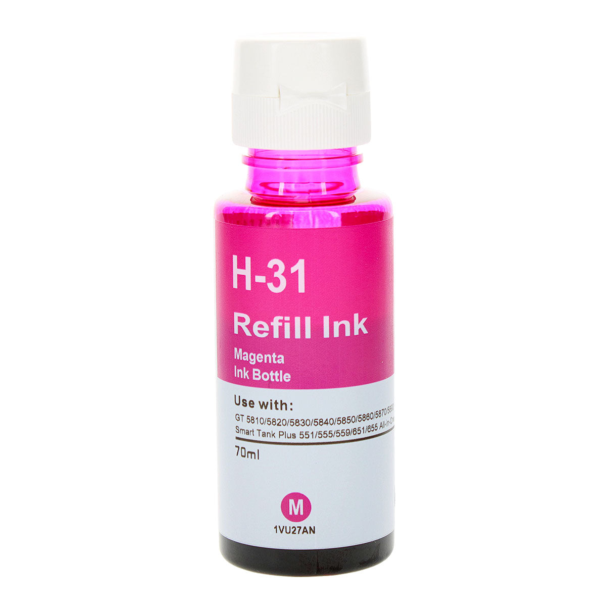 Compatible HP 31 (1VU27AN) Ink Bottle, Magenta, 8000 Yield